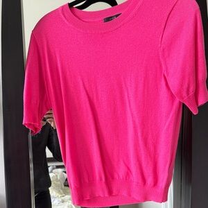 J. Crew Short Sleeve Pink Sweater Size S
